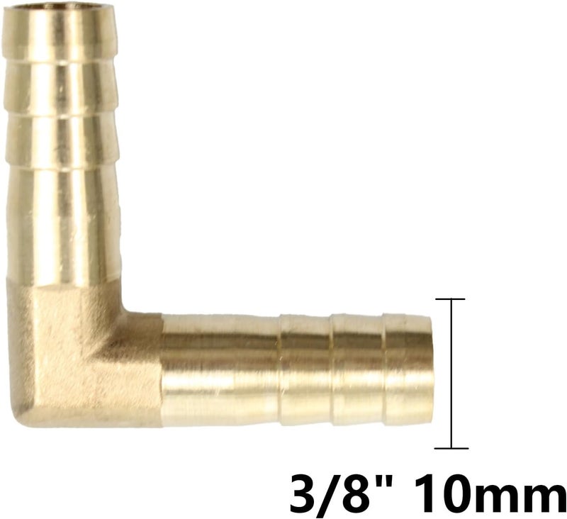 Septe 90 Degree L Right Hose Elbow Copper double plug pagoda elbow,double plug pagoda elbow，2PCS（ 3/8" 10mm ） - Image 2